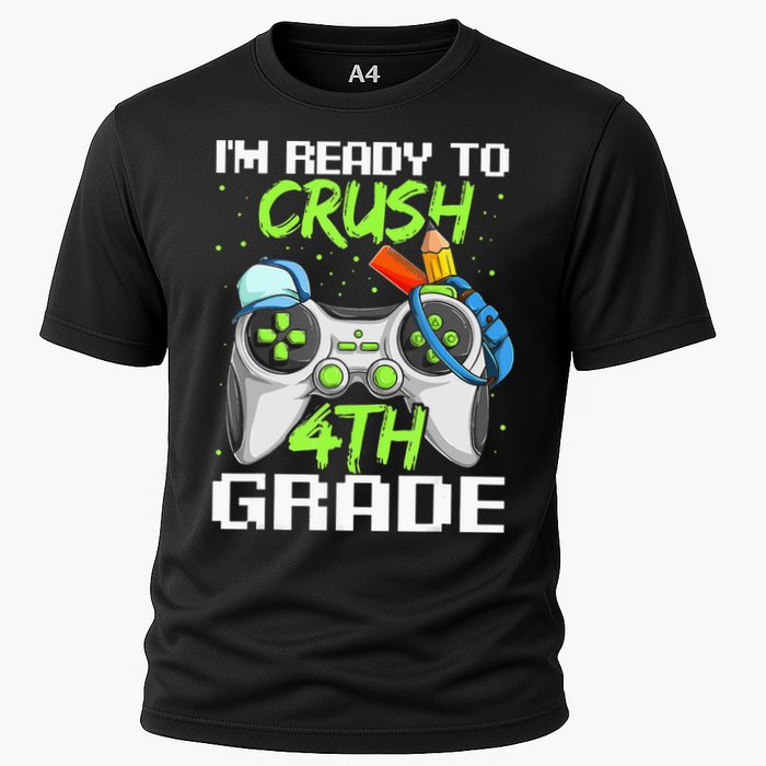 4Th Grade Gamer  Ready To Crush Fourth Grade Cooling Performance Crew T-Shirt