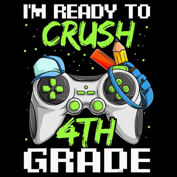 4Th Grade Gamer  Ready To Crush Fourth Grade Cooling Performance Crew T-Shirt
