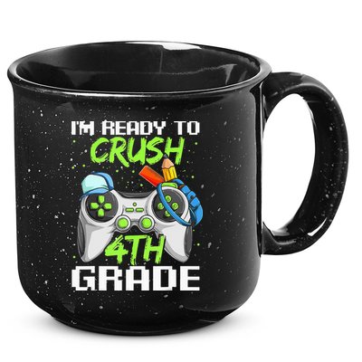 4Th Grade Gamer  Ready To Crush Fourth Grade 15oz Campfire Ceramic Mug