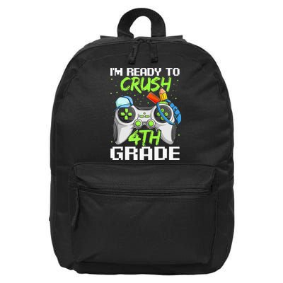 4Th Grade Gamer  Ready To Crush Fourth Grade 16 in Basic Backpack
