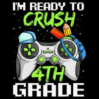 4Th Grade Gamer  Ready To Crush Fourth Grade 16 in Basic Backpack