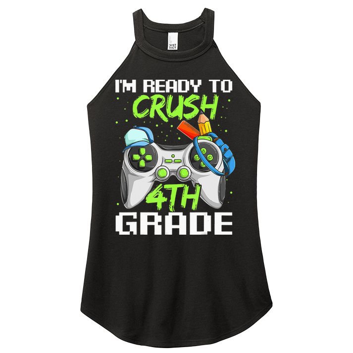 4Th Grade Gamer  Ready To Crush Fourth Grade Women's Perfect Tri Rocker Tank