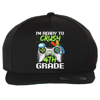 4Th Grade Gamer  Ready To Crush Fourth Grade Wool Snapback Cap
