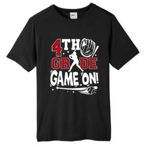 4th Grade Game On First Day Of School Baseball Fourth Grade Tall Fusion ChromaSoft Performance T-Shirt