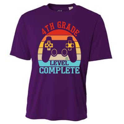 4th Grade Level Complete Last Day Of School Graduation Cooling Performance Crew T-Shirt