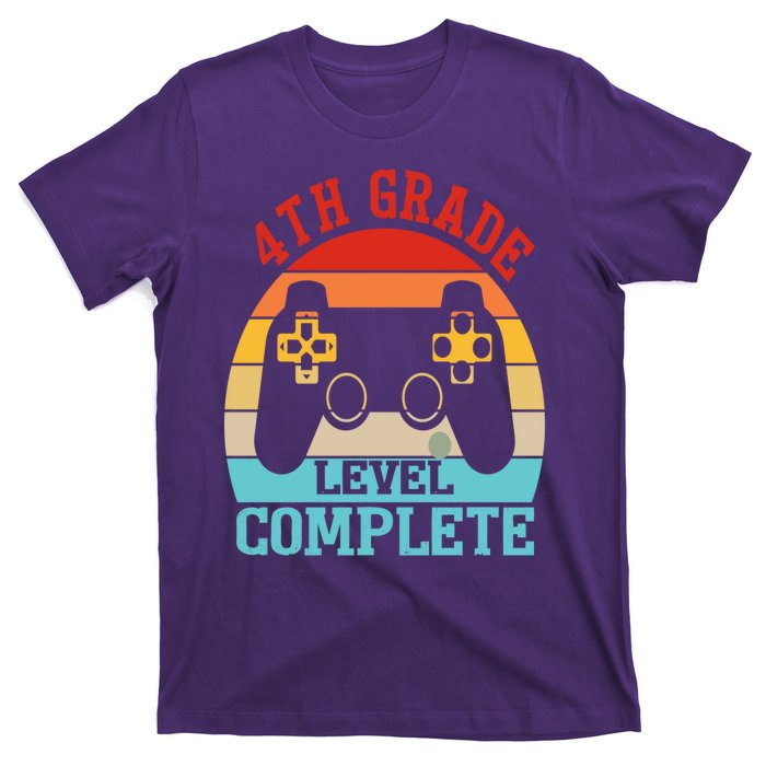 4th Grade Level Complete Last Day Of School Graduation T-Shirt