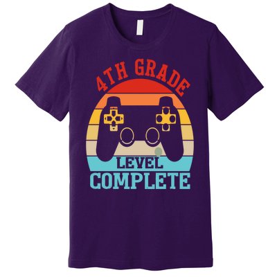 4th Grade Level Complete Last Day Of School Graduation Premium T-Shirt