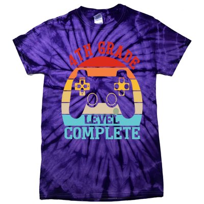 4th Grade Level Complete Last Day Of School Graduation Tie-Dye T-Shirt