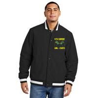 4th Grade Level Unlocked Gamer First Day Of School Boy Insulated Varsity Jacket