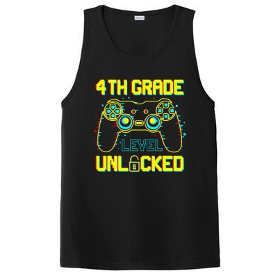 4th Grade Level Unlocked Gamer First Day Of School Boy PosiCharge Competitor Tank