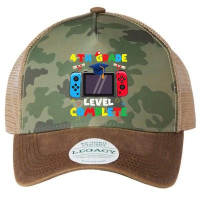 4th Grade Level Complete Graduation Class Of 2024 Boy Gamer Legacy Tie Dye Trucker Hat