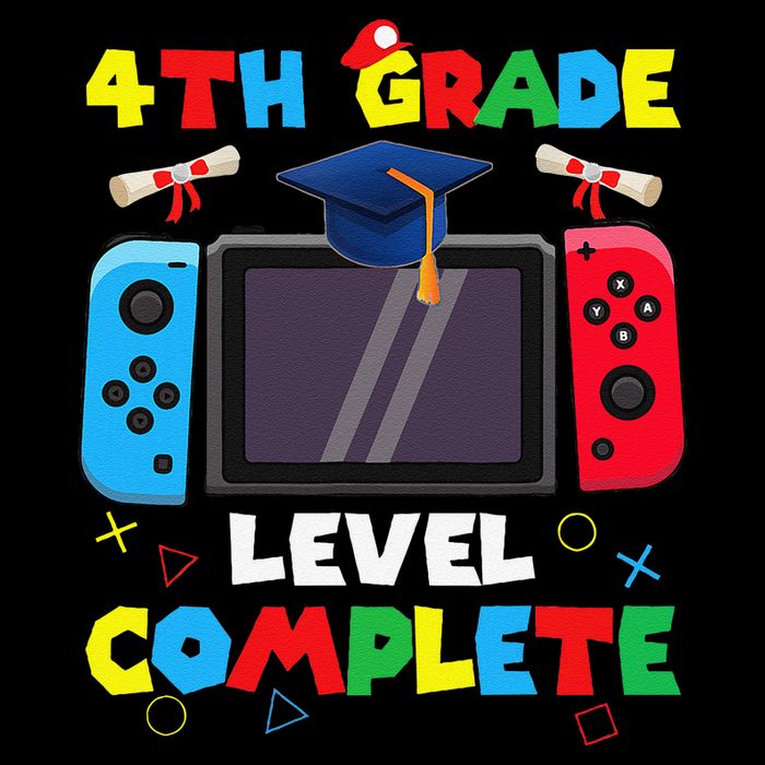 4th Grade Level Complete Graduation Class Of 2024 Boy Gamer Backpack