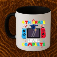 4th Grade Level Complete Graduation Class Of 2024 Boy Gamer Mug