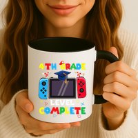 4th Grade Level Complete Graduation Class Of 2024 Boy Gamer Mug