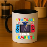 4th Grade Level Complete Graduation Class Of 2024 Boy Gamer Mug