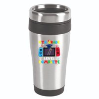 4th Grade Level Complete Graduation Class Of 2024 Boy Gamer 16oz Travel Tumbler