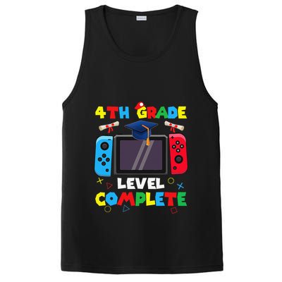 4th Grade Level Complete Graduation Class Of 2024 Boy Gamer PosiCharge Competitor Tank