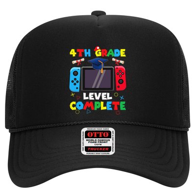 4th Grade Level Complete Graduation Class Of 2024 Boy Gamer Trucker Hat