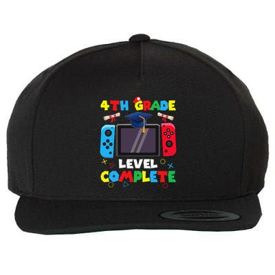 4th Grade Level Complete Graduation Class Of 2024 Boy Gamer Wool Snapback Cap