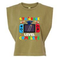4th Grade Level Complete Graduation Class Of 2024 Boy Gamer Garment-Dyed Women's Muscle Tee