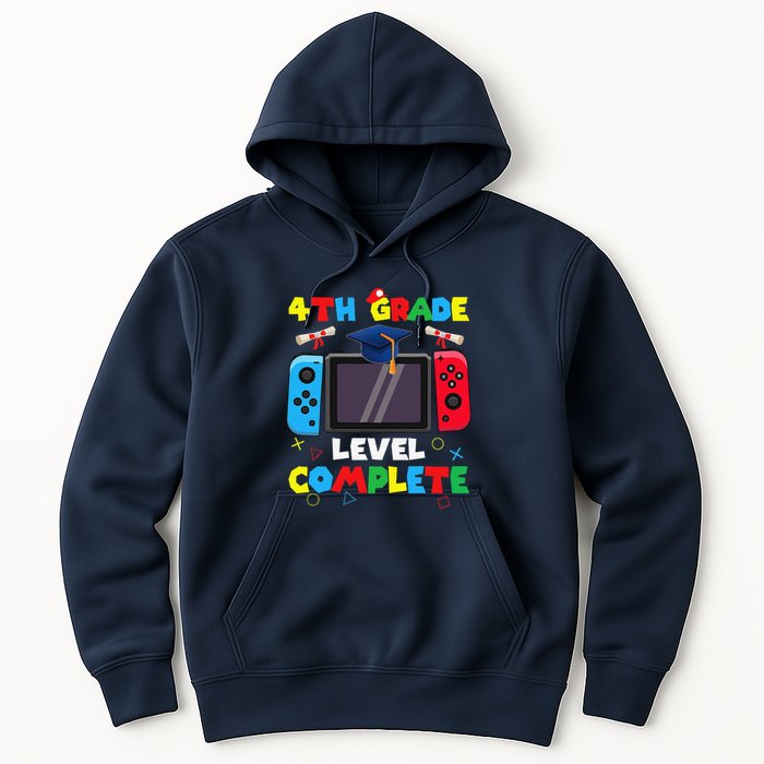 4th Grade Level Complete Graduation Class Of 2024 Boy Gamer Hoodie