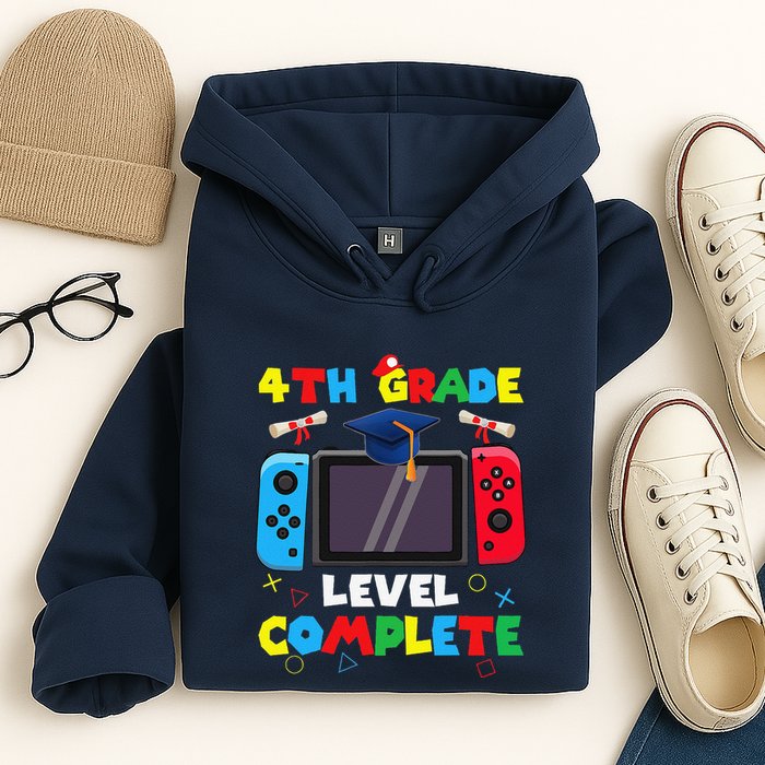 4th Grade Level Complete Graduation Class Of 2024 Boy Gamer Hoodie