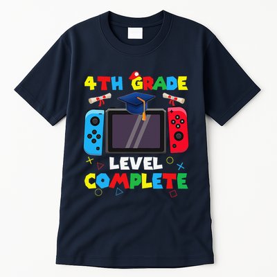 4th Grade Level Complete Graduation Class Of 2024 Boy Gamer Tall T-Shirt