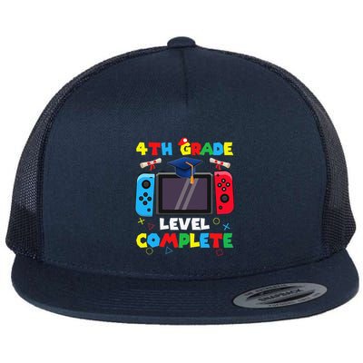 4th Grade Level Complete Graduation Class Of 2024 Boy Gamer Flatbill Hat