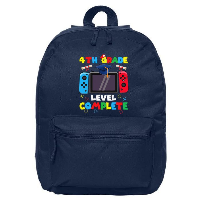 4th Grade Level Complete Graduation Class Of 2024 Boy Gamer 16 in Basic Backpack