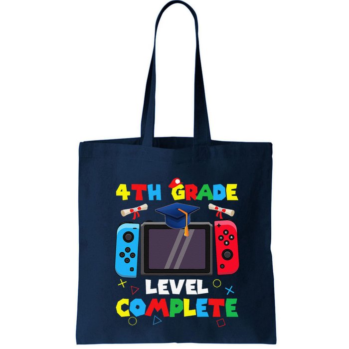4th Grade Level Complete Graduation Class Of 2024 Boy Gamer Bag