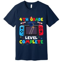 4th Grade Level Complete Graduation Class Of 2024 Boy Gamer Premium T-Shirt