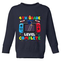 4th Grade Level Complete Graduation Class Of 2024 Boy Gamer Toddler Sweatshirt