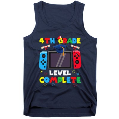 4th Grade Level Complete Graduation Class Of 2024 Boy Gamer Tank Top