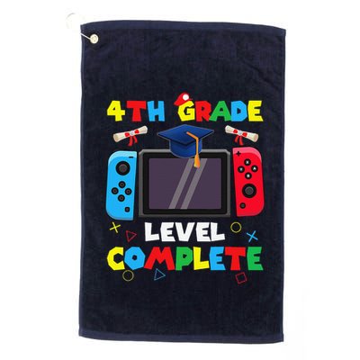 4th Grade Level Complete Graduation Class Of 2024 Boy Gamer Golf Towel