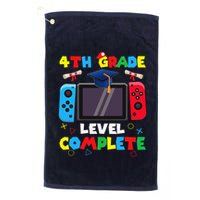4th Grade Level Complete Graduation Class Of 2024 Boy Gamer Golf Towel