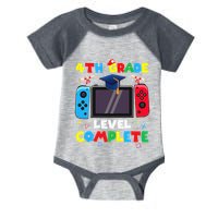 4th Grade Level Complete Graduation Class Of 2024 Boy Gamer Infant Baby Jersey Bodysuit