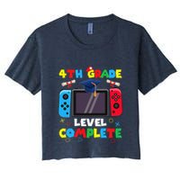 4th Grade Level Complete Graduation Class Of 2024 Boy Gamer Crop Top