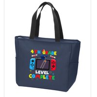 4th Grade Level Complete Graduation Class Of 2024 Boy Gamer Zip Tote Bag