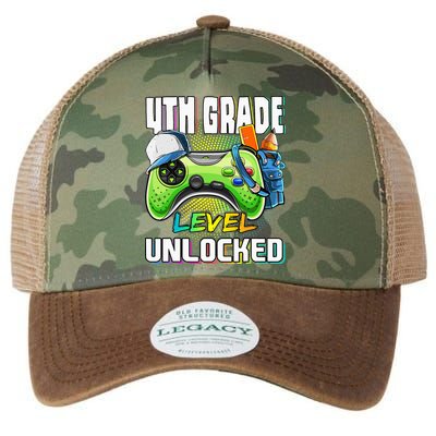 4th Grade Level Unlocked Video Game Back to School Legacy Tie Dye Trucker Hat