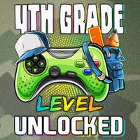 4th Grade Level Unlocked Video Game Back to School Legacy Tie Dye Trucker Hat