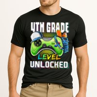 4th Grade Level Unlocked Video Game Back to School Performance Shirt