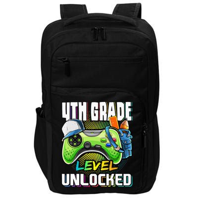 4th Grade Level Unlocked Video Game Back to School Impact Tech Backpack