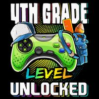 4th Grade Level Unlocked Video Game Back to School Impact Tech Backpack