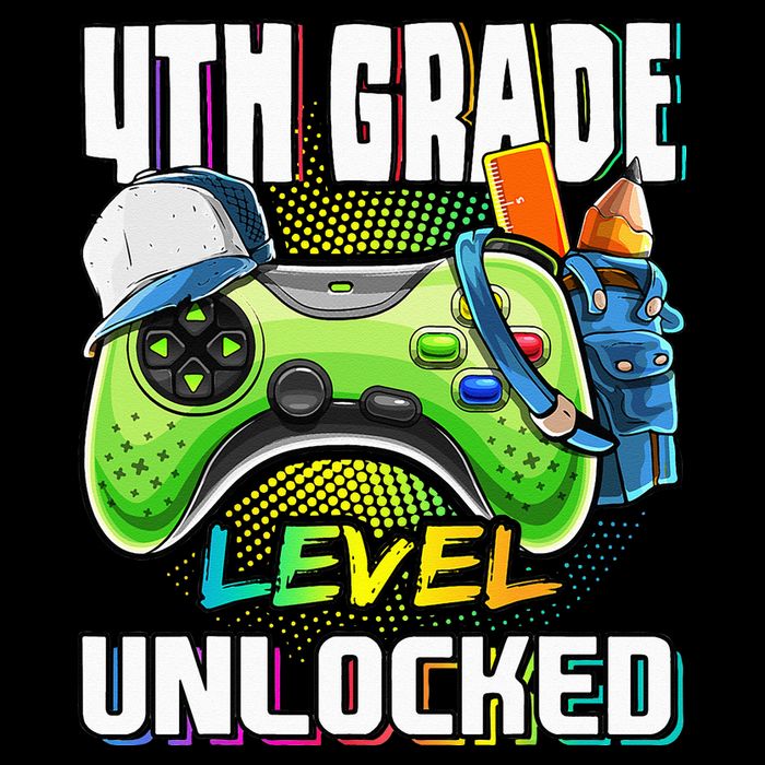4th Grade Level Unlocked Video Game Back to School Impact Tech Backpack