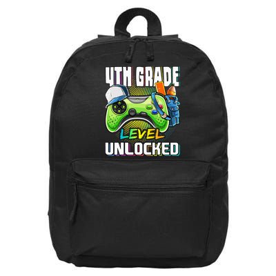 4th Grade Level Unlocked Video Game Back to School 16 in Basic Backpack