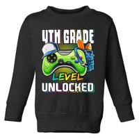4th Grade Level Unlocked Video Game Back to School Toddler Sweatshirt