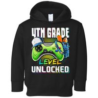 4th Grade Level Unlocked Video Game Back to School Toddler Hoodie