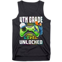 4th Grade Level Unlocked Video Game Back to School Tank Top