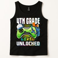 4th Grade Level Unlocked Video Game Back to School Tank Top