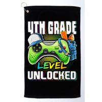 4th Grade Level Unlocked Video Game Back to School Golf Towel